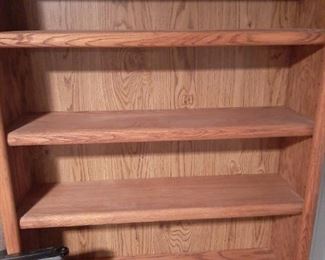 Oak shelves