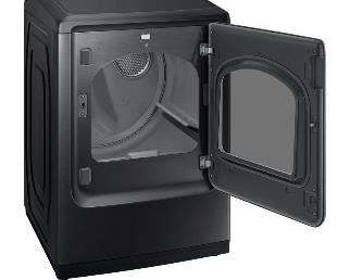 Samsung Dryer with Steam Sanitize in Black SS Model DVE50R5400V 7.4 Cu 