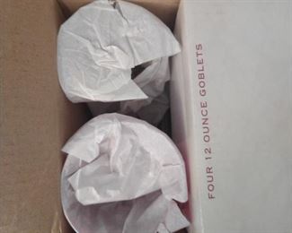 Gibson Colonial Ruby Red Glass Inside of Box