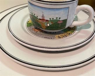 Villeroy and Boch Design Naif Dinnerware/ Serving Pieces!
(80 Pieces of this fabulous set!!)