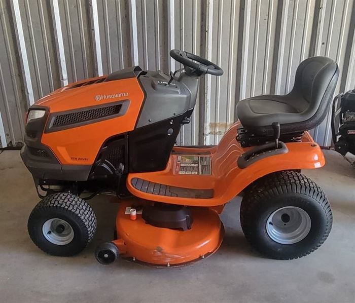 Husqvarna Model Yth22V46 22-HP V-twin Hydrostatic 46-in Riding Lawn Mower - Works - Excellent Condition - 93.7 Hours - 2 Sets of Keys