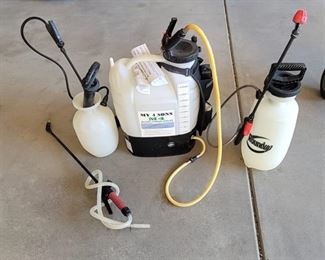 My4Sons Battery Powered M4 Sprayer, 1 Gallon Sprayer and 2 Gallon Sprayer with Extra Wand