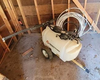 Countyline 25 gal. 2-Nozzle Trailer Sprayer, Max 70 PSI, 38 ft. Vertical Spray, 26 ft. Horizontal Spray