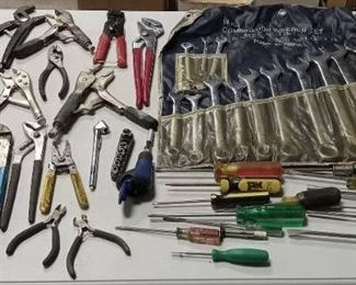 Wrench Set and Variety of Tools