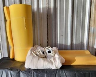 Queen Heated Electric Blanket and Twin Memory Foam and Pillow