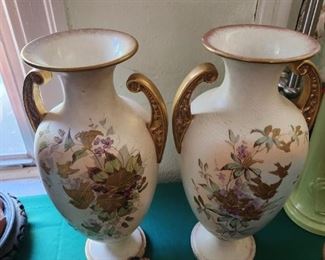 Pair of signed English Vases
