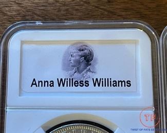 Anna Willess Williams MORGAN Silver Dollars