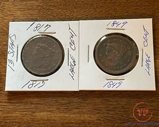 1817 and 1849 Large Cent(s)