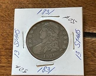 1831 Caped Bust Half Dollar