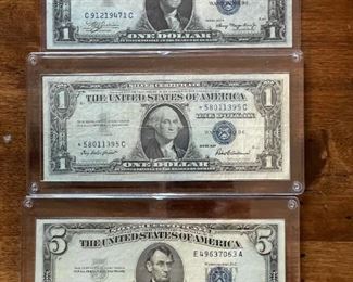 $1 and $5 Silver Certificate(s)