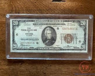 Federal Reserve of Chicago $20 Note