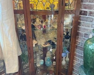 Lighted Corner Curio Cabinet