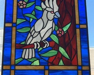 Cockatoo Stained Glass Window