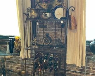 Vintage Cast Iron Bakers Rack