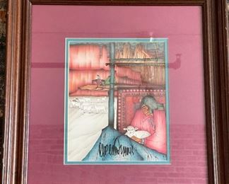 Signed Lithograph "Patrones" by AMADO PENA