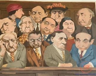 “The Jury” Limited Edition Signed Serigraph by 
CHARLES BRAGG
