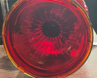 1940's Aladdin Ruby Red Lincoln Drape Lamp(s)