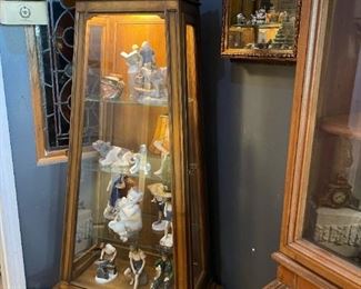 Vintage Weiman Tables Lighthouse Style Display Curio Cabinet