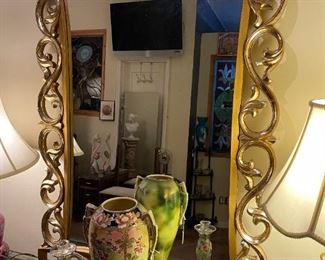 Large Gold Gilt Mirror