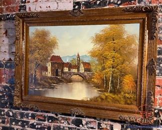 Original Oil on Canvas Signed DE BELLE