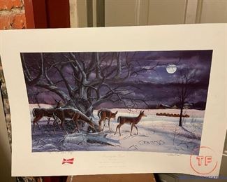 Signed Artist Proof "Passing the Buck" Budweiser Advertisement 