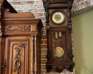 1800's Vienna Regulator Pendulum Clock
