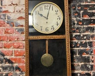Antique WM L GILBERT Pendulum Clock