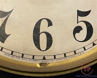 Antique WM L GILBERT Pendulum Clock