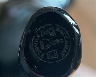 BACCARAT Black Crystal Labrador Dog Figurine