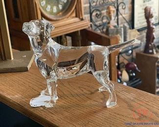 BACCARAT Crystal Labrador Dog Figurine