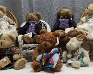 Boyds Bears Collection with Chairs