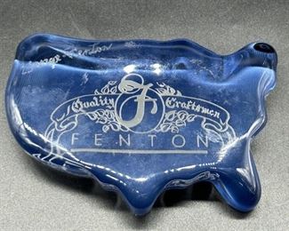 Antique Fenton US Shaped Tray 
 Signed George Fenton