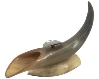 Vintage Natural Horn Ashtray