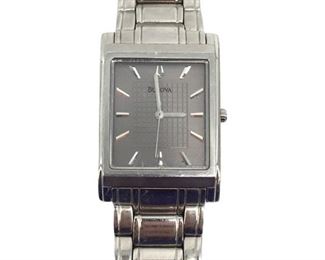 Geometric Design Bulova Men's Watch