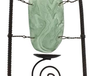 Vintage Gecko Pictograph Artistic Candleholder