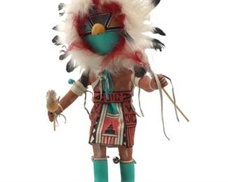 Vintage Signed Navajo Chief Kachina Doll