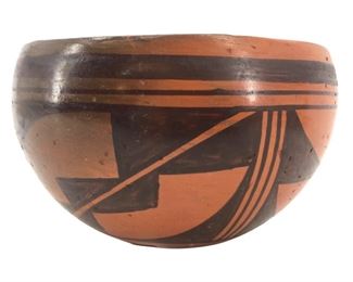 Signed Hopi Painted Terracotta Bowl