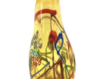 Hand Blown Colorful Art Glass Vase