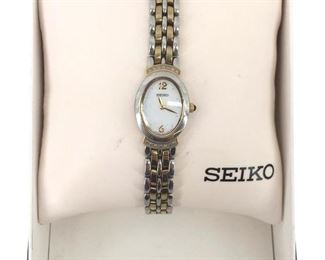 Women's Gold Toned Seiko Watch & Original Boxing