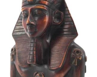 Vintage Signed Egyptian Sphinx Bust