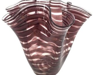 Royal Gallery Poland Purple Art Glass Vase