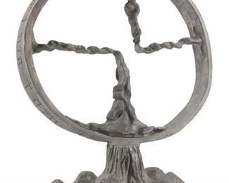 Artistic "Rest in Peace" Hebrew Sculpture