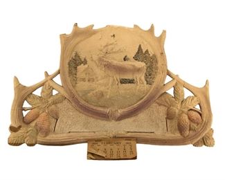 1924 Signed Belma Marsonn Cardboard Art Calendar