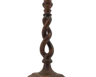 Cast Iron Santana Candleholder w/ Teakwood Finish