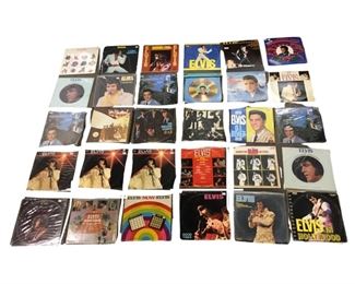 Vintage 30pc. Elvis Presley & Classic Rock Records
