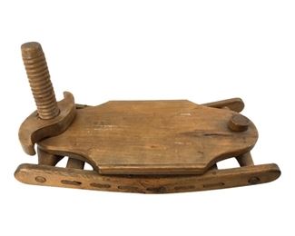 Antique Wooden Apple/Fruit Crusher
