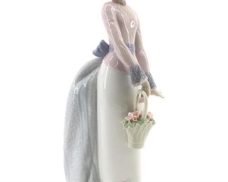 1994 Lladro "Basket of Love" Porcelain Sculpture