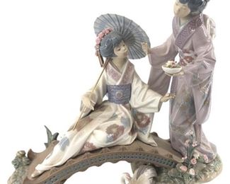 Lladro "Springtime in Japan" Porcelain Sculpture