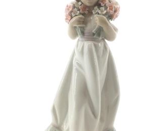 1987 Lladro Porcelain "Spring Bouquets" Sculpture