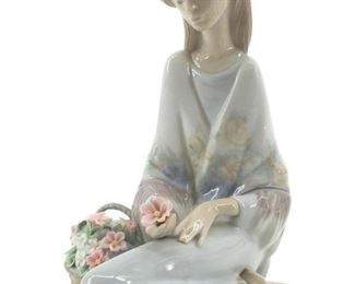 1988 Lladro "Flowers Song" Porcelain Figure